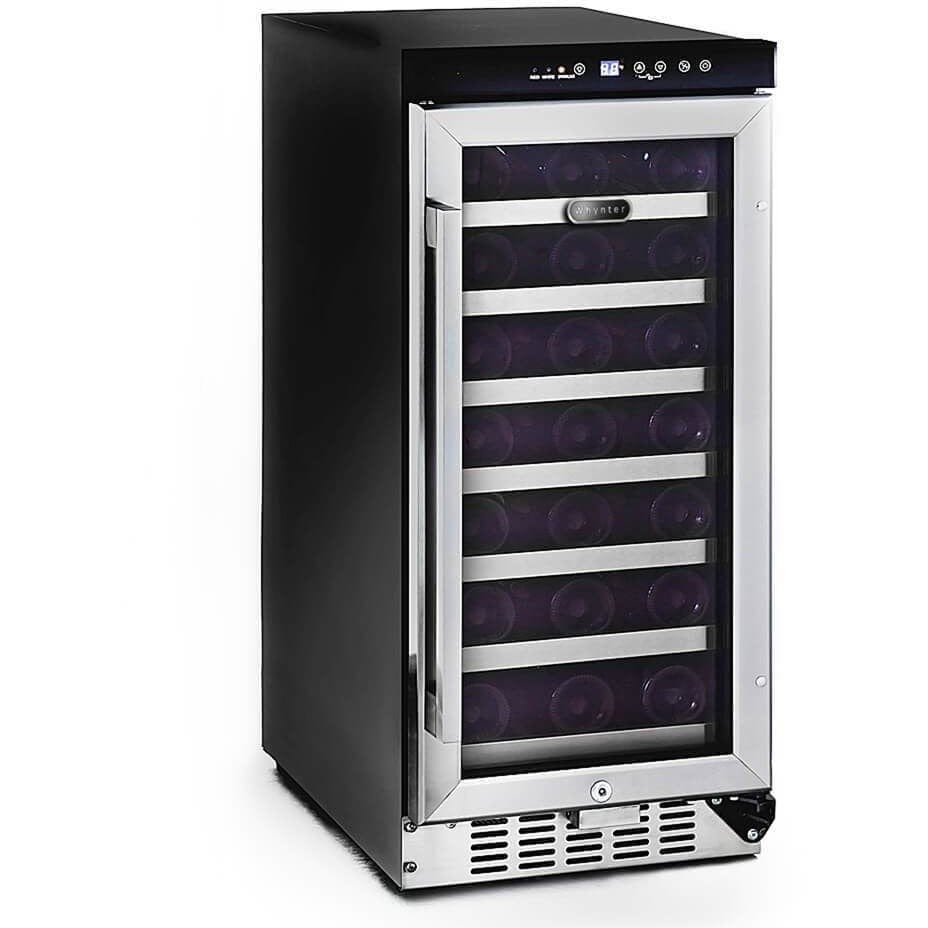Whynter 33 Bottle Compressor Built-In Wine Refrigerator BWR-33SD Wine Coolers BWR-33SD Luxury Appliances Direct
