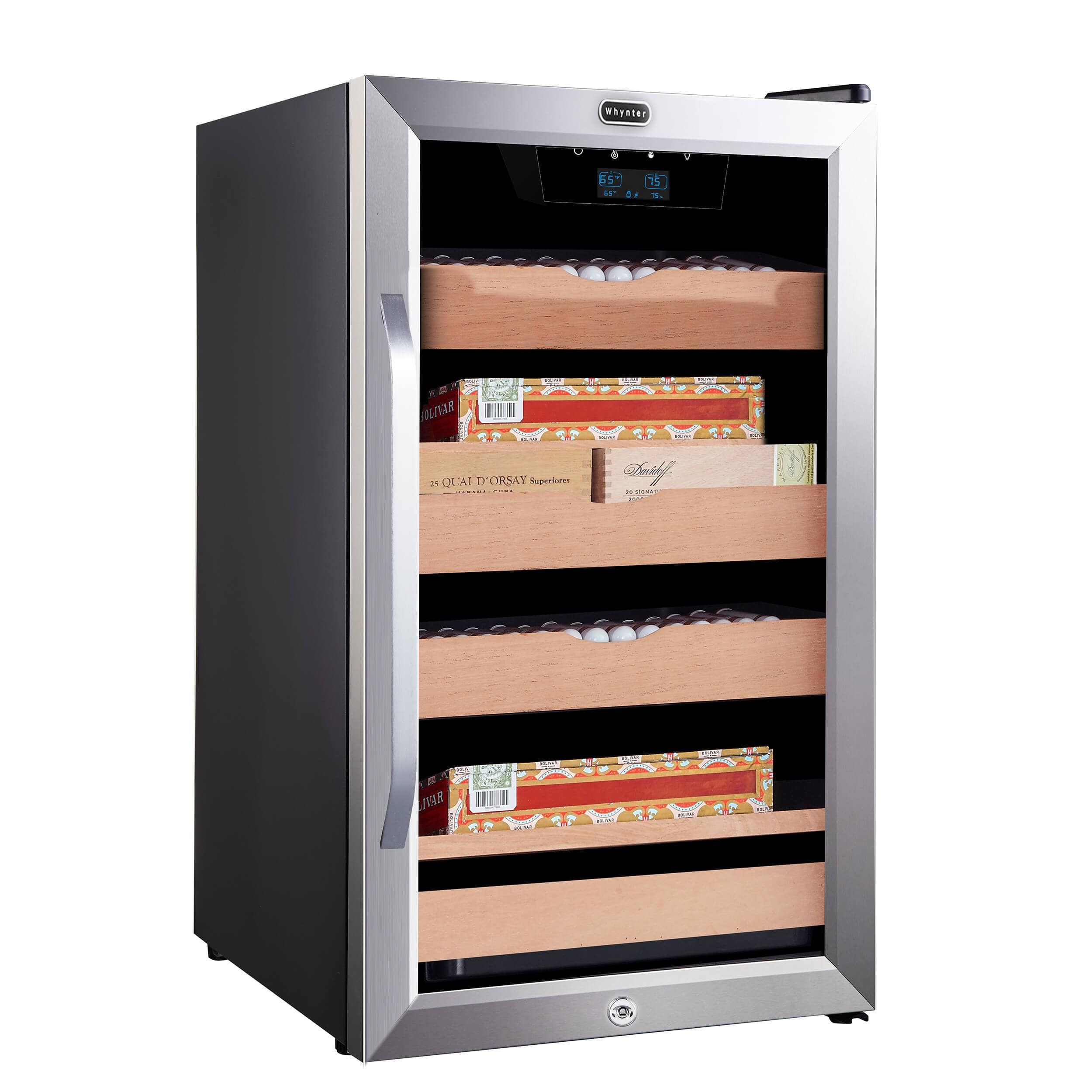 Whynter 4.2 cu.ft. Cigar Cabinet Cooler Humidor CHC-421HC Cigar Humidors CHC-421HC Luxury Appliances Direct