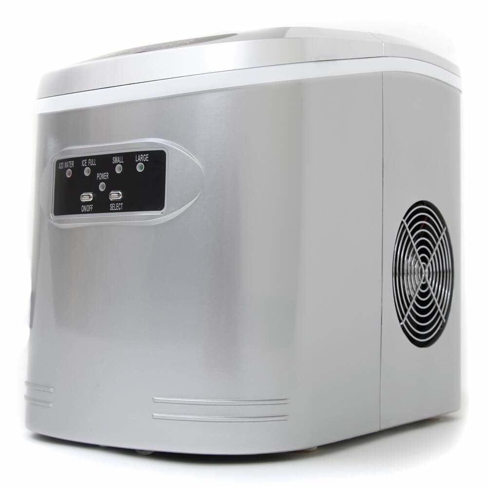 Whynter Compact Portable Ice Maker 27 lb capacity Metallic Silver IMC-270MS Portable/Counter Top Ice Makers IMC-270MS Luxury Appliances Direct