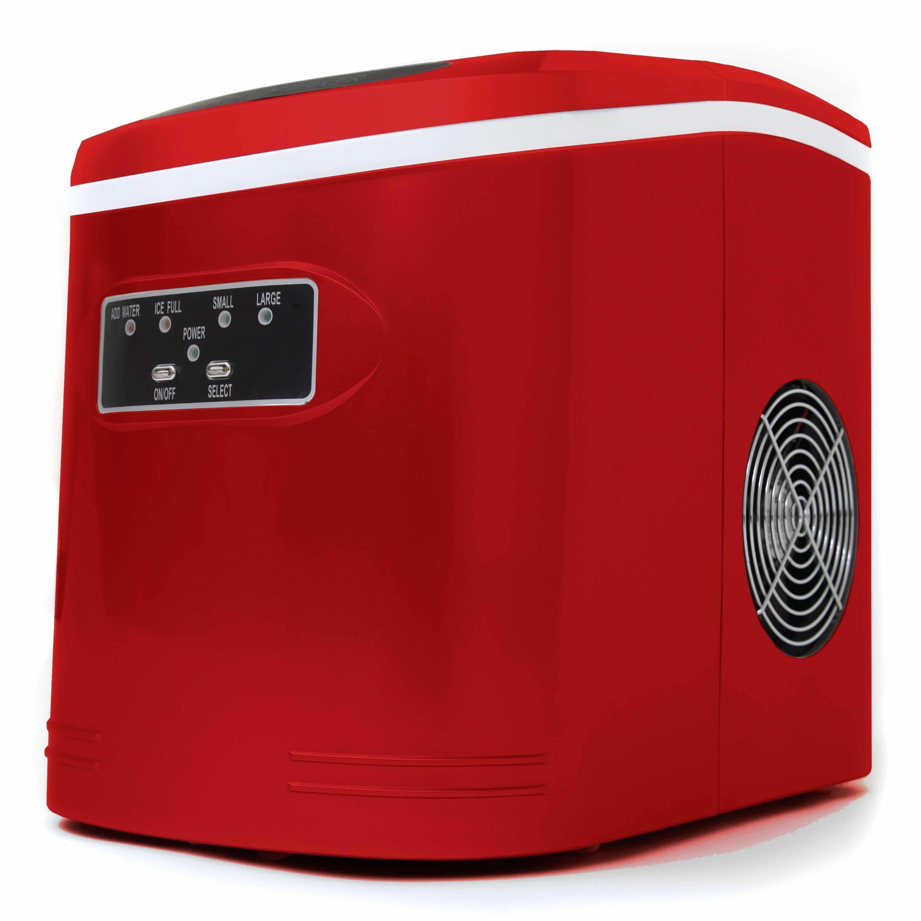 Whynter Compact Portable Ice Maker 27 lb capacity Red IMC-270MR Portable/Counter Top Ice Makers IMC-270MR Luxury Appliances Direct