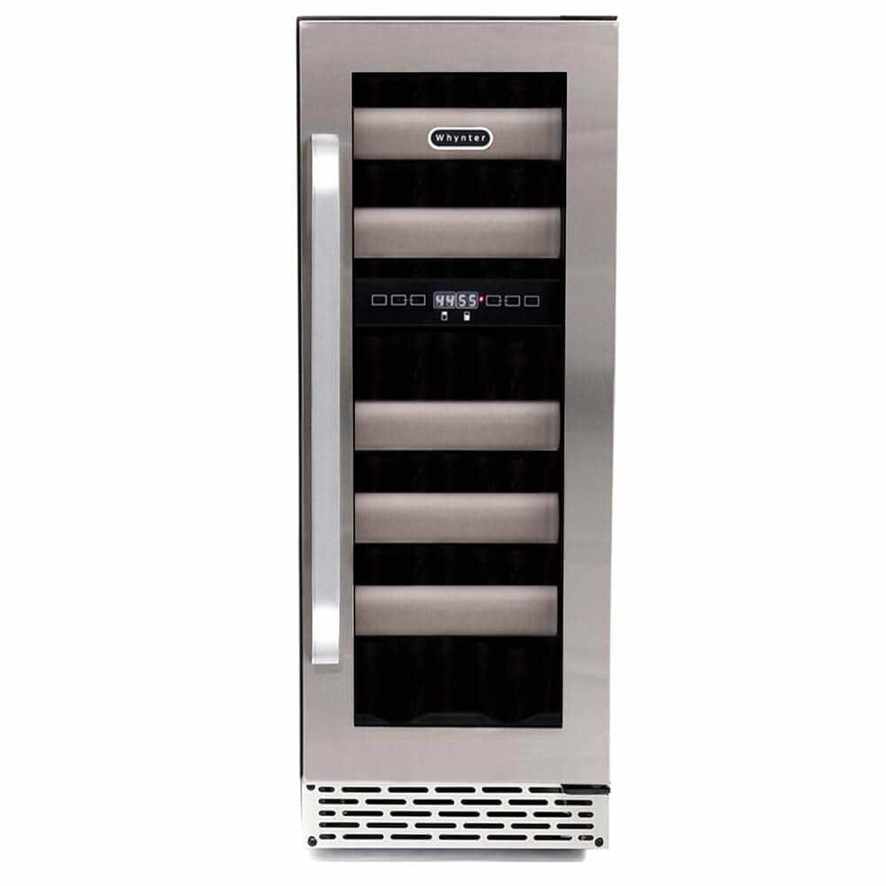 Whynter Elite 17 Bottle Seamless Stainless Steel Door Dual Zone Built-in Wine Refrigerator BWR-171DS Wine Coolers BWR-171DS Luxury Appliances Direct