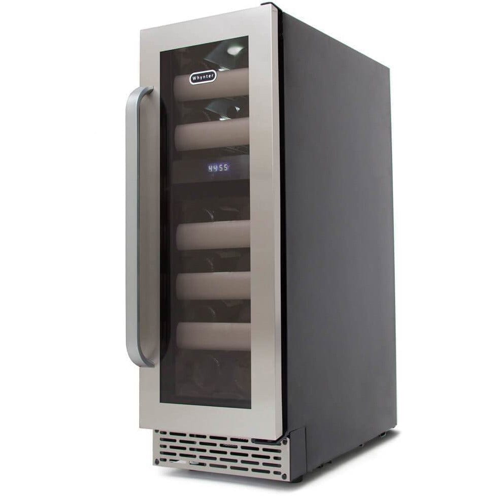 Whynter Elite 17 Bottle Seamless Stainless Steel Door Dual Zone Built-in Wine Refrigerator BWR-171DS Wine Coolers BWR-171DS Luxury Appliances Direct