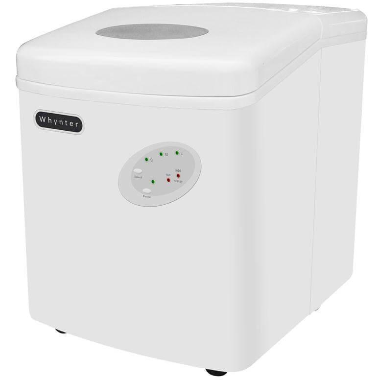 Whynter Portable Ice Maker 33 lb Capacity White IMC-330WS Portable/Counter Top Ice Makers IMC-330WS Luxury Appliances Direct