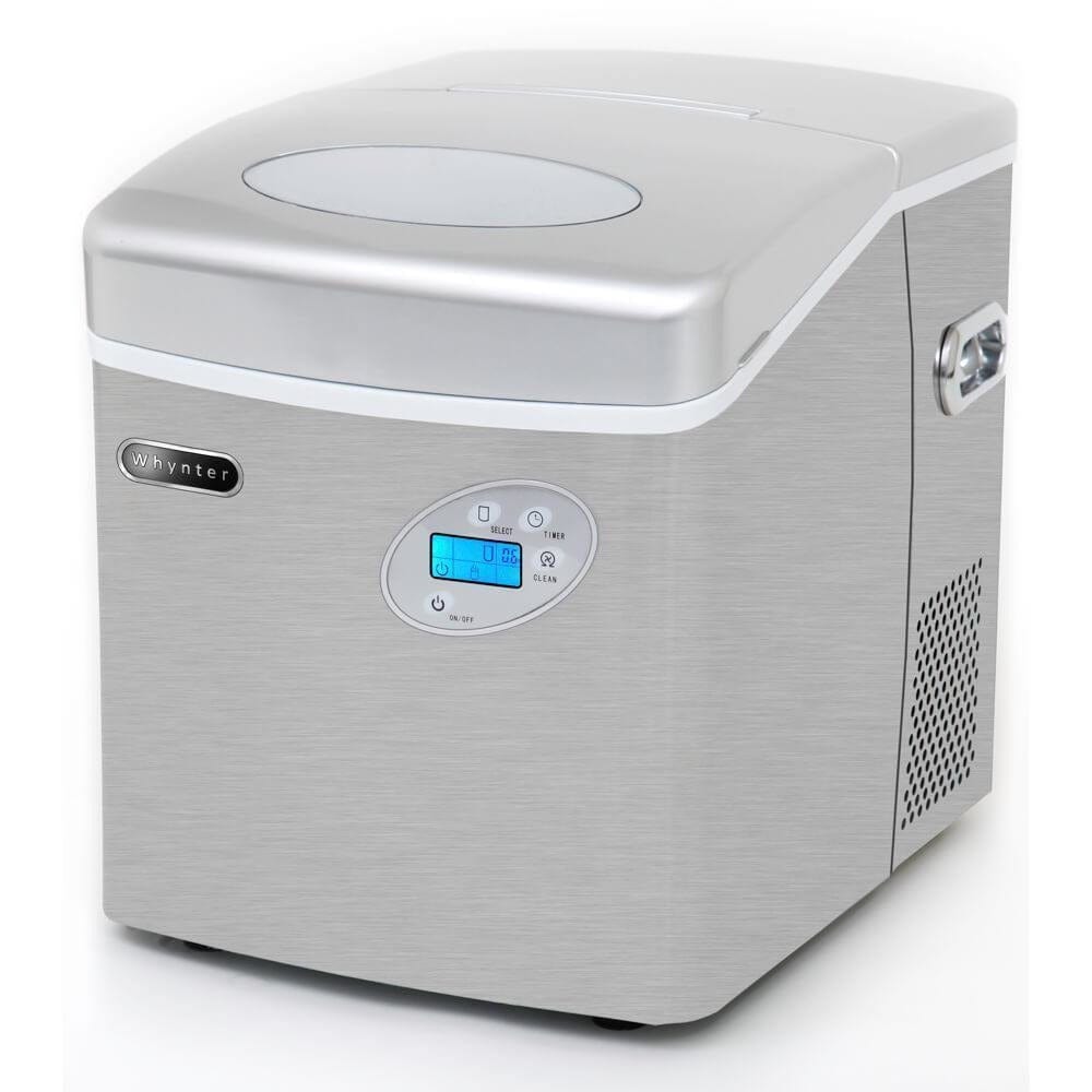 Whynter Portable Ice Maker 49 lb capacity Stainless Steel IMC-490SS Portable/Counter Top Ice Makers IMC-490SS Luxury Appliances Direct
